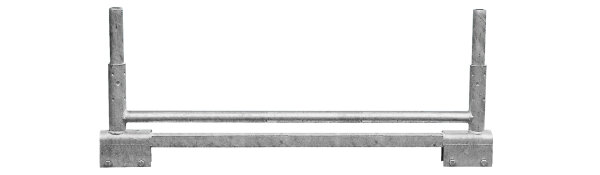MÜBA Fahrbalkenaufsatz 46046 Typ 150 für Aluminium-Fahrgerüst, Stahl verzinkt, 13,9 kg