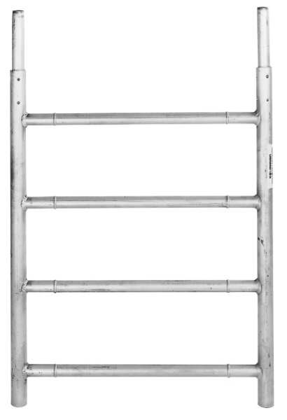 MÜBA Aluminium-Leiterrahmen 46071 mit Zapfen für Aluminium-Fahrgerüste, Länge 1,00 m
