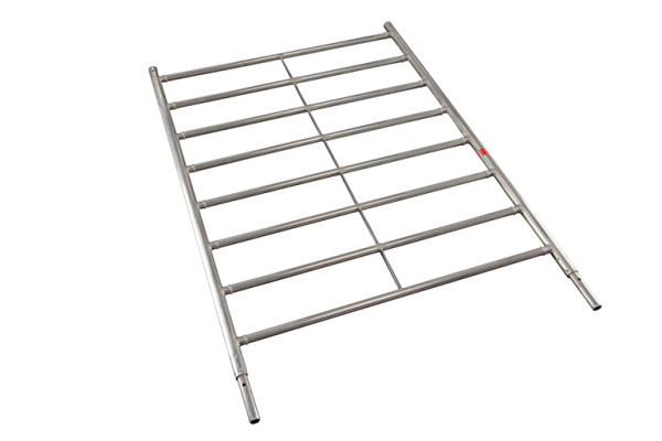 MÜBA Aluminium-Leiterrahmen Typ 150 46040 mit Zapfen, für Aluminium-Fahrgerüst, Länge 2,00 m