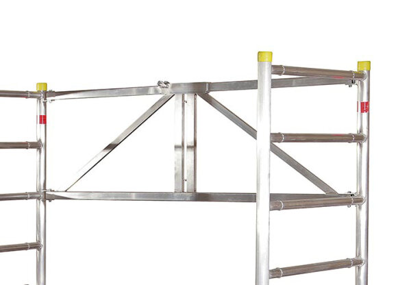 MÜBA Aluminium-Klappgeländer 46106.0 für Alu-Rollgerüst Typ Boy 2, Länge 1,80 m