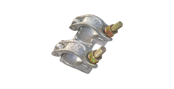 MÜBA Zugkupplung 61004.0 verzinkt, Bundmutter SW 22 mm, EN 74-1