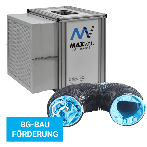 MAXVAC DUSTBLOCKER DB650, BG-BAU gefördert Dustblocker Luftfilter I DB-650-BGB-KIT-EU