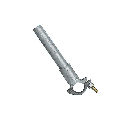 MÜBA Rohrverbinder mit Halbkupplung, aufschraubbar auf Gitterräger oder Rohre, verzinkt