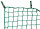 MÜBA Seitenschutznetz aus Polypropylen mit Gurtschnellverschlüssen und angekettelten Randseil, Maschenweite 100 mm, Höhe 1,50 m, Länge 10 m, Stärke 5 mm