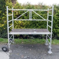 MÜBA Alu-Gärtnergerüst Typ 1 46067.0, Standhöhe bis 80 cm, Standfläche 65x180 cm