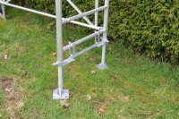 MÜBA Alu-Gärtnergerüst Typ 1 46067.0, Standhöhe bis 80 cm, Standfläche 65x180 cm