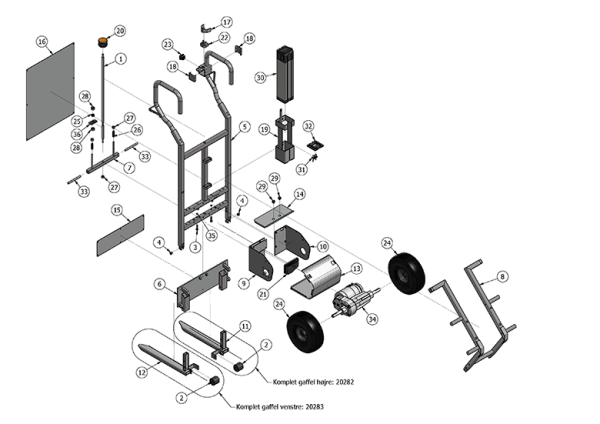 BARON Rad (1 Stck) für Stützrad SmartMover 20407